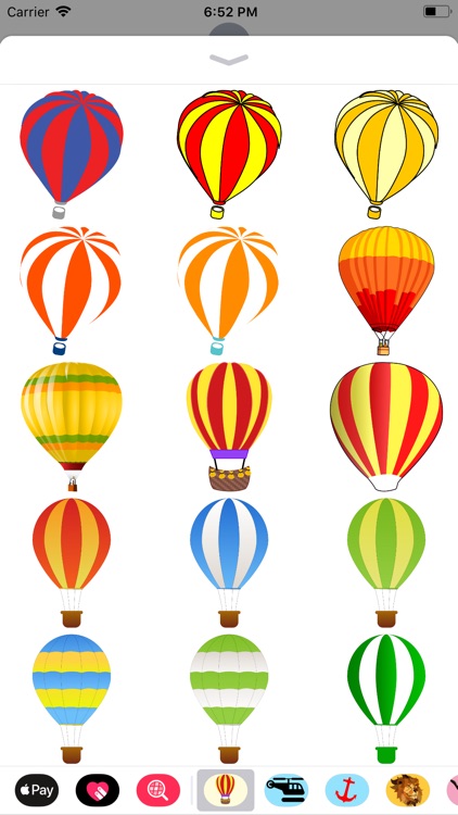 Lotsa Hot Air Balloon Stickers