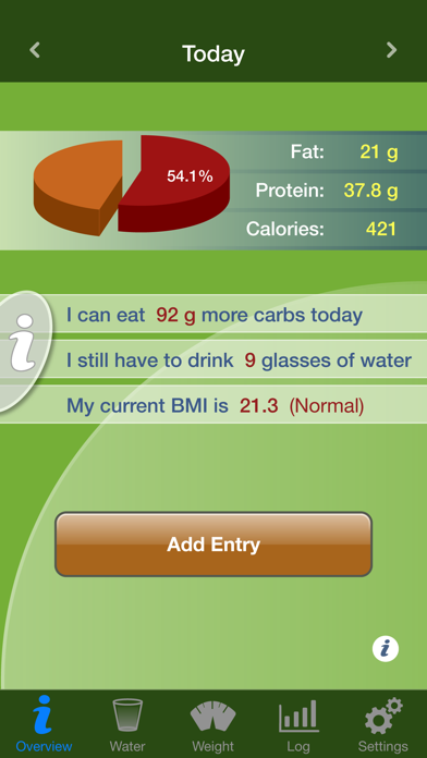 Low Carb Diet Assistant Screenshot