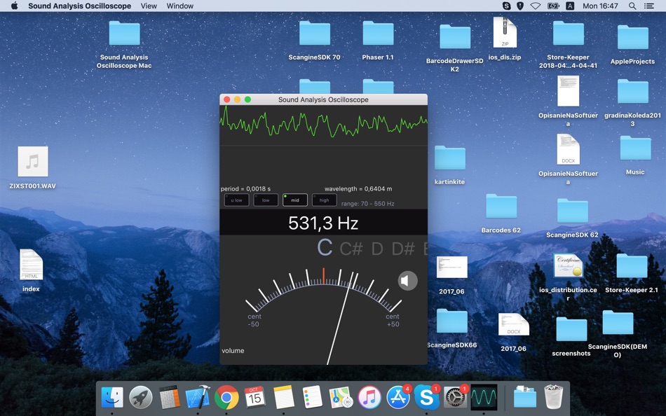 Sound Analysis Oscilloscope - 1.1 - (macOS)