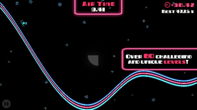 ‎Ski On Neon - Top Flying Game! Screenshot