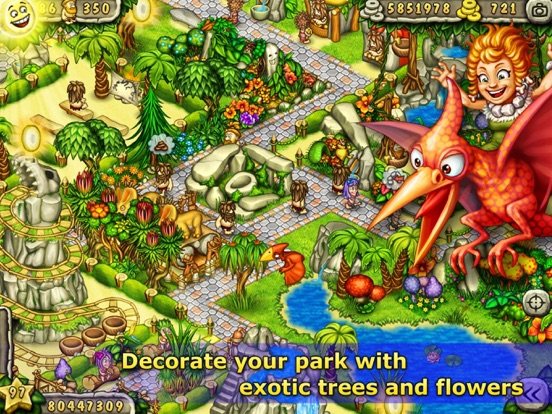 Prehistoric Fun Park Builder iPad app afbeelding 3