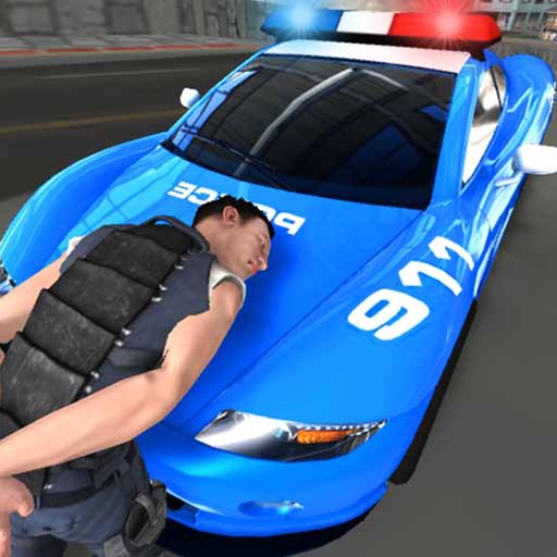 Police Car Gangster Escape Sim icon