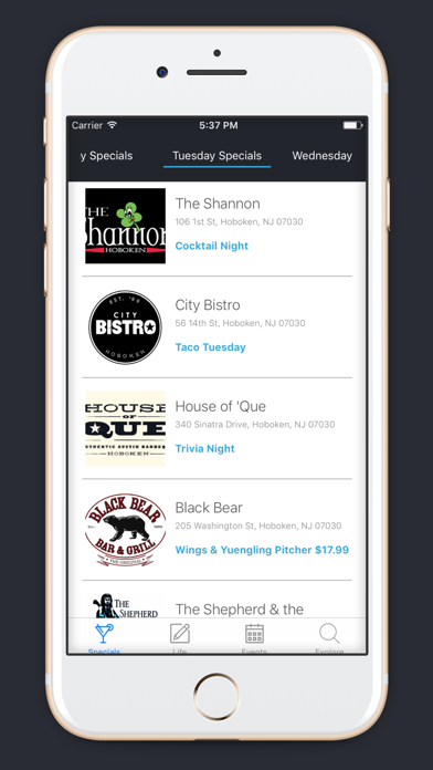 How to cancel & delete Hoboken Happy Hours - Bars from iphone & ipad 1