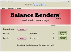 Balance Benders Level 2 (Lite) screenshot #4 for iPad