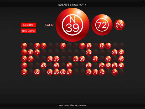 Bingo Caller Machine iPad app afbeelding 5