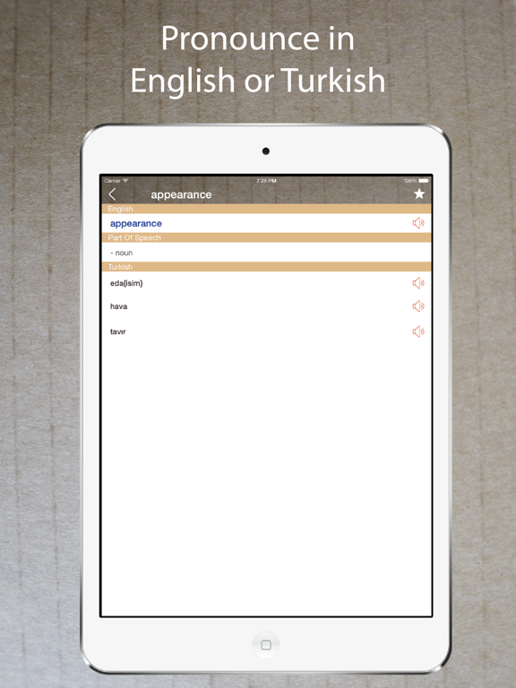Screenshot #5 pour Turkish English Dictionary +