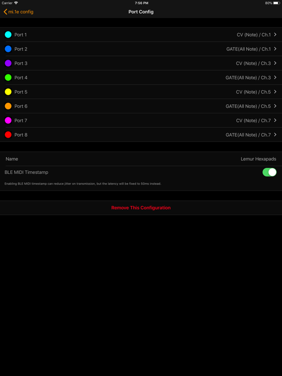 mi.1e Config iPad screenshot 2 - Music app