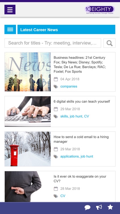 10Eighty Career Portal