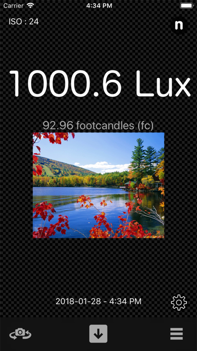 Light Meter - Brightness Calc Screenshot 1