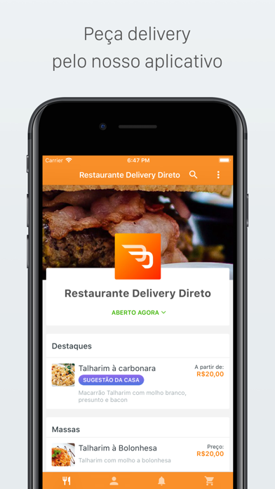 Screenshot #1 pour Restaurante Delivery Direto