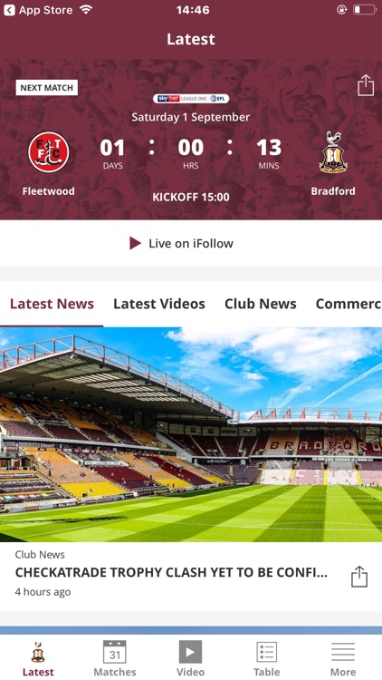 Bradford City Official App