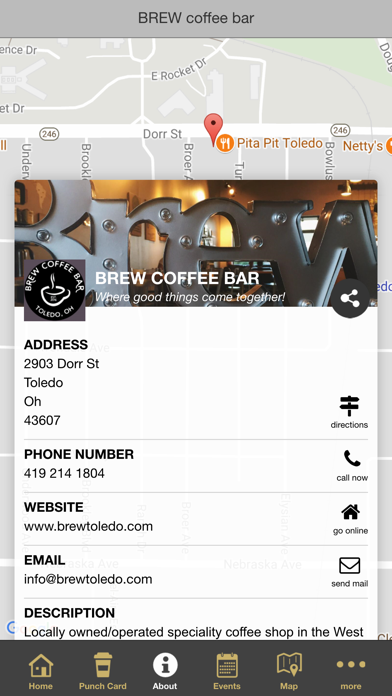 BREW coffee bar iPhone screenshot 5 - Food & Drink app