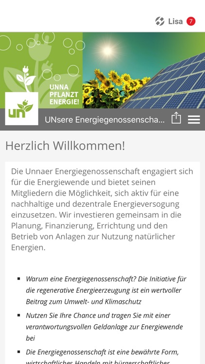 UNsere Energiegenossenschaft