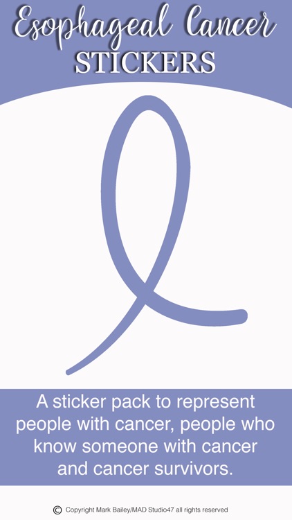 Esophageal Cancer Stickers