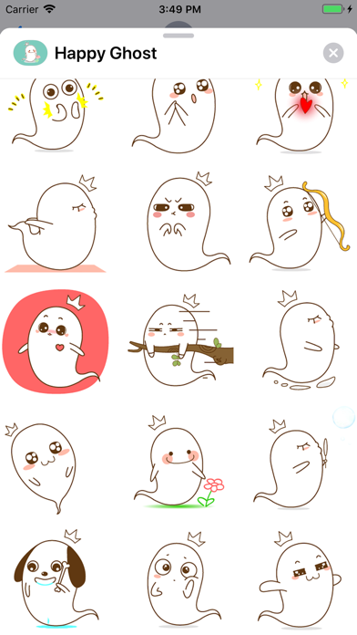 Happy Ghost Animated Stickers screenshot 2