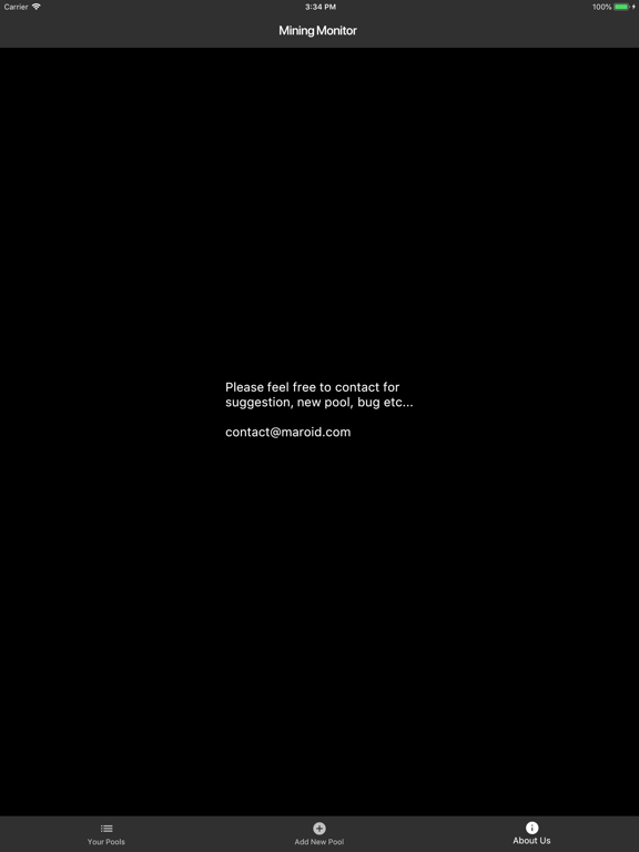 Crypto Mining Monitor iPad screenshot 3 - Utilities app