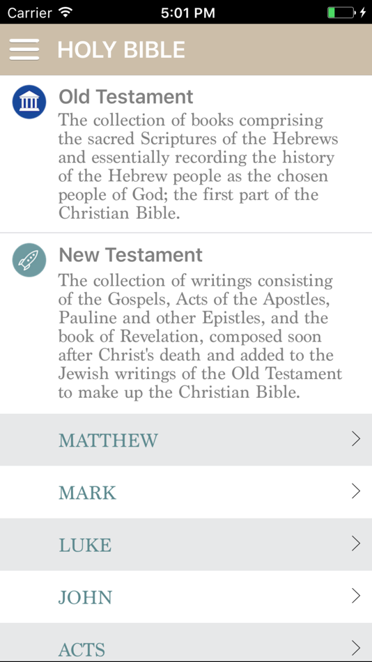 Holy Bible - King Jame version - 1.1 - (iOS)