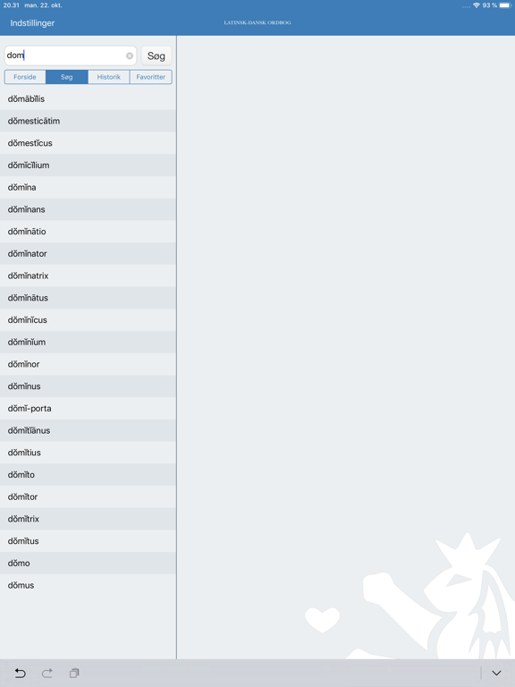Screenshot #5 pour Latinsk-Dansk Ordbog