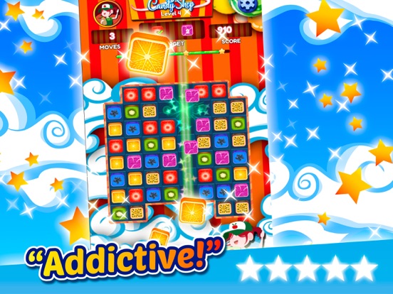 Caramel Gummy Candy Match 3 iPad screenshot