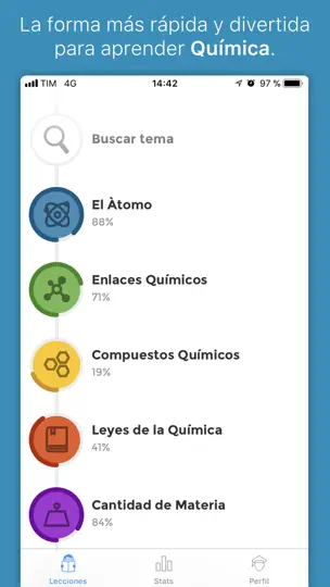 Captura de pantalla de IQuímica™ en iPhone 1