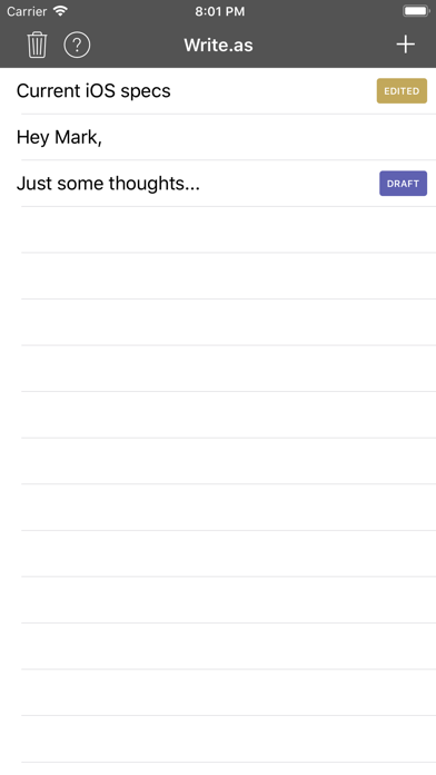 Screenshot #3 pour Write.as