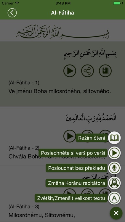 Svatý Korán v Češtině screenshot-3