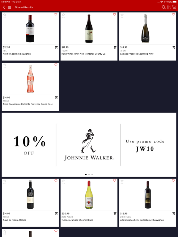 Benely Wine and Spirits iPad screenshot 4 - Shopping app