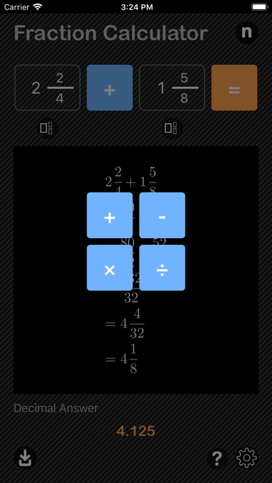 Fraction Calculator - Math screenshot 2