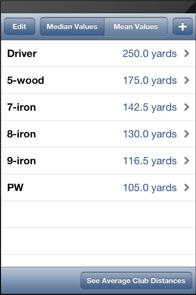 Golf Club Distances screenshot 3