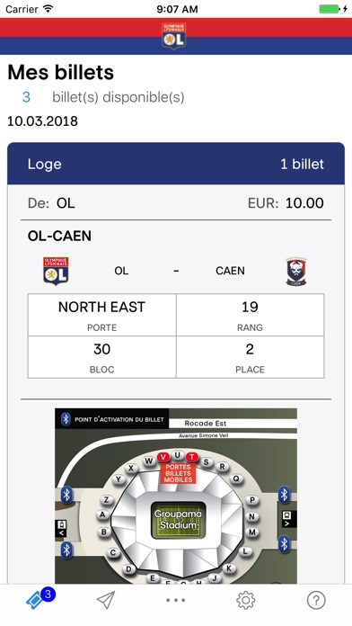 OL-CAEN billets mobiles screenshot 2
