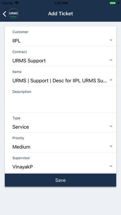 URMS Ticketing System screenshot 4