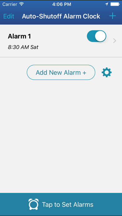 Auto-Shutoff Alarm Clock Screenshot