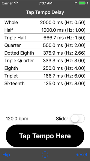 Tap Delay & Tempo Calculator(圖3)-速報App