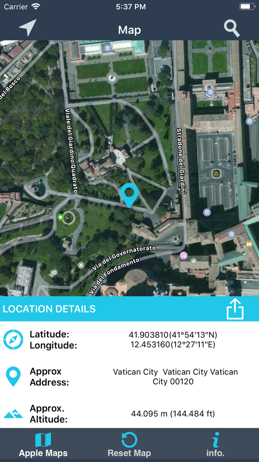 #3. Find My Location details (iOS) Podle: p swagath