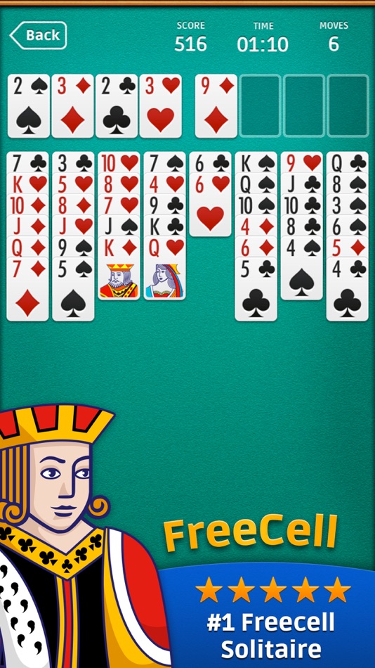 #1. FreeCell Solitaire ∙ (iOS) By: SOLITAIRE GAMES STUDIO