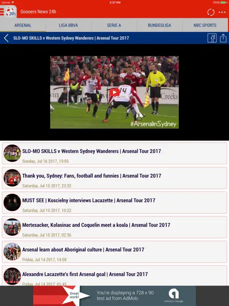 24h News for Arsenal