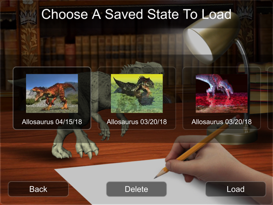Allosaurus Mannequin iPad screenshot 9 - Education app