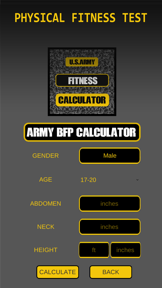 Army Fitness Workout Exercises & APFT Calculator screenshot