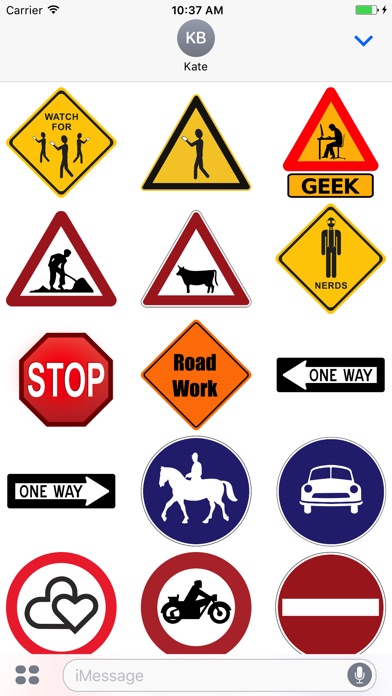 Crazy Road Signs Stickers screenshot 2