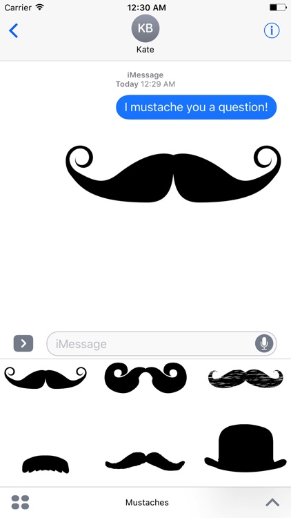Crazy Mustache Stickers