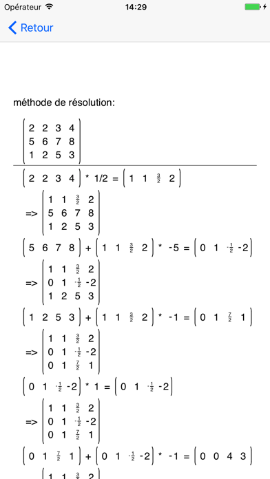 Screenshot #2 pour Calculum Pro - Calculatrice de matrices