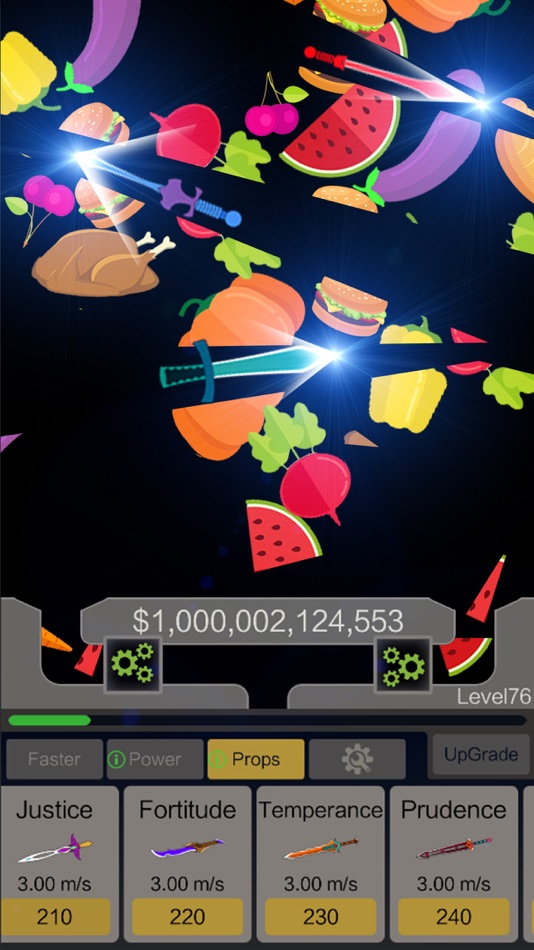 #2. Idle Knife - Slice Food (iOS) 由: 文丽 陈