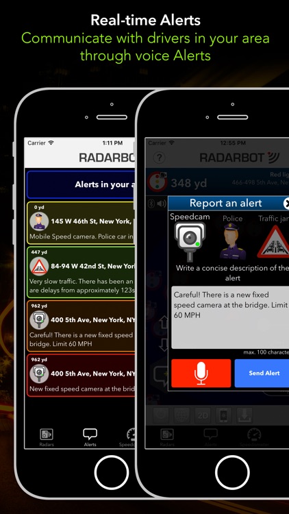 Radarbot Pro: SpeedCam Detector and Traffic Alerts