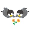 Adorable Twin Penguins Sticker