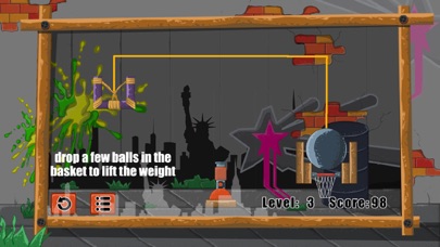 Cannon Basketball puzzle game Screenshot