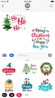 merry christmas sticker fun iphone screenshot 1