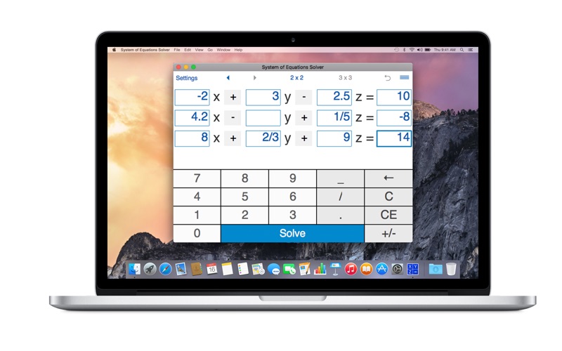 system of equations solver iphone screenshot 3