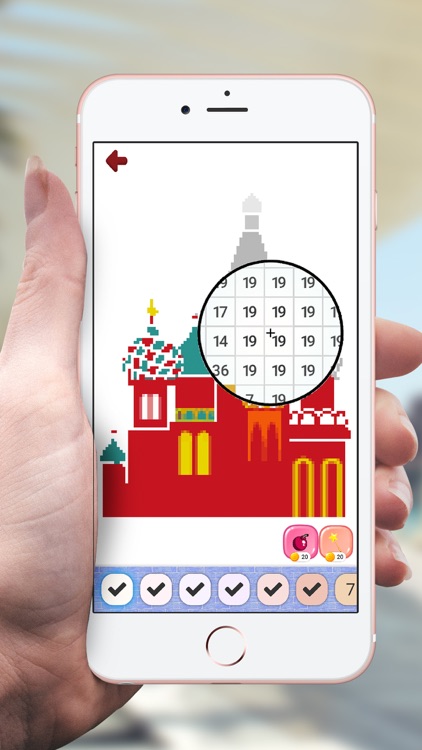 Landmark Pixel Color by Number