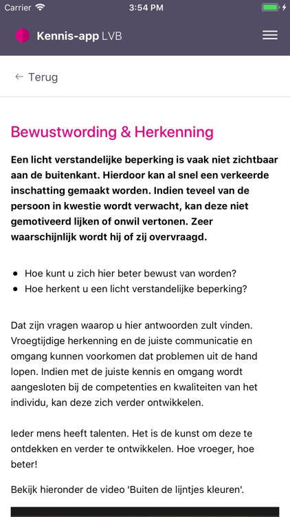 Kennis-app LVB