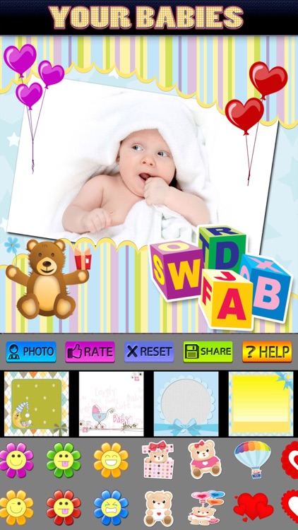 Baby Photo Frames and Stickers screenshot-3